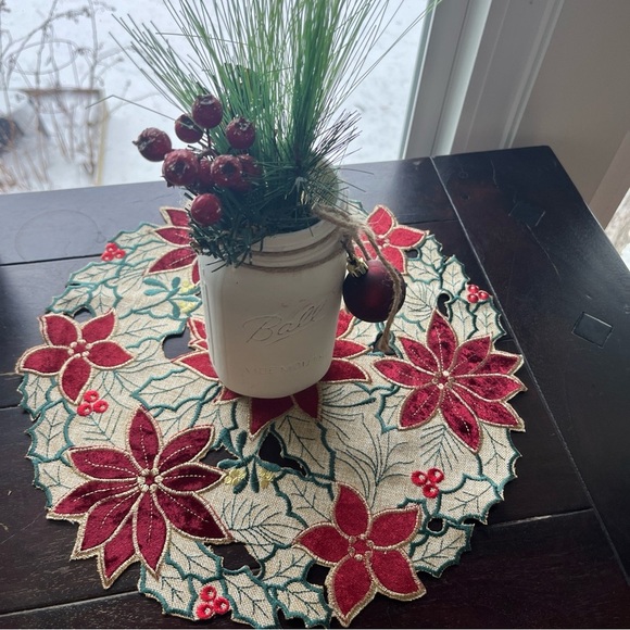 Seasonal Placemat Set Of 6 ~Hearts, Shamrocks, Flowers, Leaves, Poinsettias - Picture 13 of 15